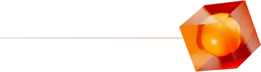 Cubo com linha ao fundo