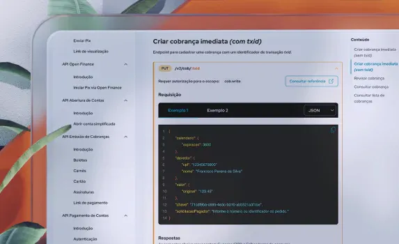 Print da página da documentação
