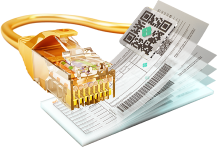 Cabo de intrnet junto deum carnê de emissão