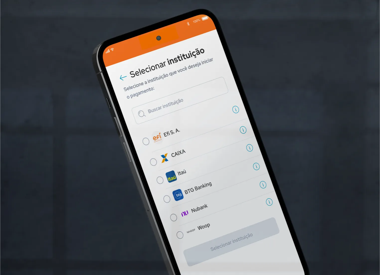 Tela 2 do Open Finance